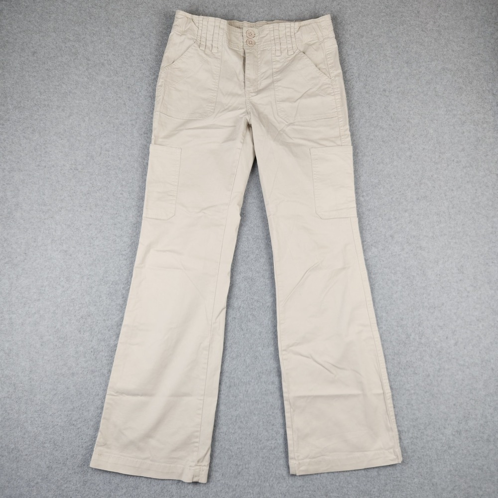 Vanilla Star Girls Tan Khaki Cargo Pants Sz 14 Adjustable‎ Waist Utility Stretch